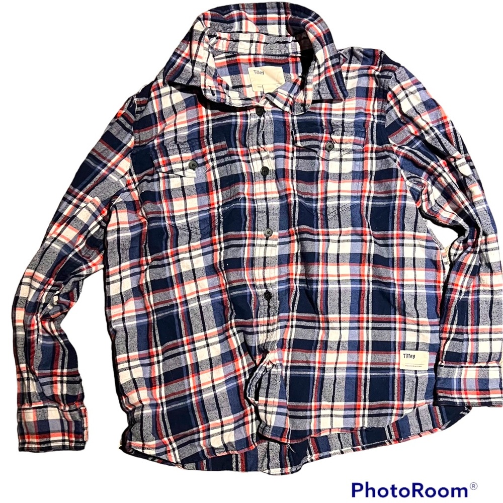 ♥️⭐️Tilley Plaid Button Down